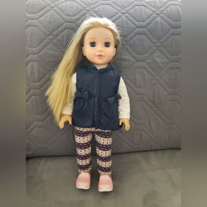Lotus Onda 18" Girl doll 2019 blue eyes blond hair